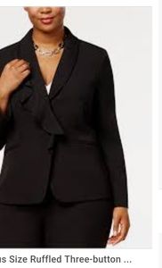 Tahari Black Pant Suit